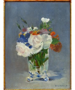Edouard Manet, Blumen in einer Kristallvase