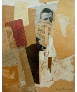 Kurt Schwitters, Ohne Titel (Mit frühem Porträt von Kurt Schwitters)