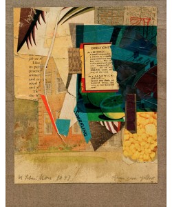 Kurt Schwitters, Green over yellow