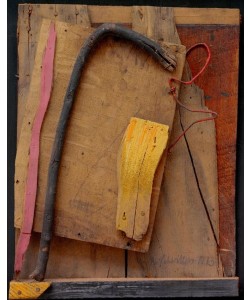 Kurt Schwitters, Ohne Titel (Merzbild rosa-gelb)