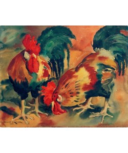 Philipp Franck, Zwei Hähne