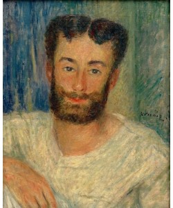 Pierre-Auguste Renoir, Bildnis eines bärtigen jungen Mannes mit ausgeschnittener Weste (Der Ruderer von Bougival)