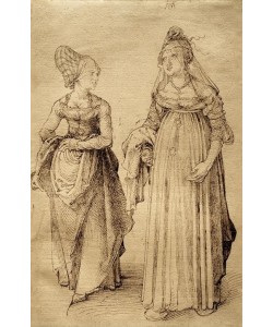 Albrecht Dürer, Nürnbergerin und Venezianerin, Trachtenstudie