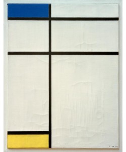 Piet Mondrian, Composition (B) en Bleu, Jaune et Blanc