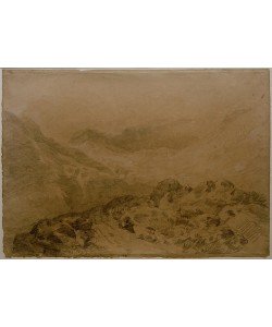 JOSEPH MALLORD WILLIAM TURNER, A Rocky Pass between Mountains (Glen Croe, with Slopes of Ben Arthur: Ben an Lochain)