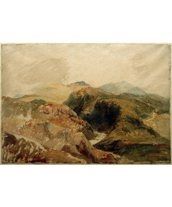 JOSEPH MALLORD WILLIAM TURNER, Yr Aran and Y Wyddfa from the Slopes of Moel Hebog