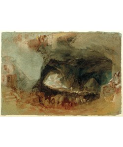 JOSEPH MALLORD WILLIAM TURNER, The Interior of a Cave near Saumur