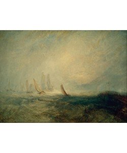 JOSEPH MALLORD WILLIAM TURNER, Fishing Boats Bringing a Disabled Ship into Port Ruysdael