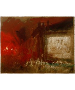 JOSEPH MALLORD WILLIAM TURNER, A Study of Firelight (Venice?)