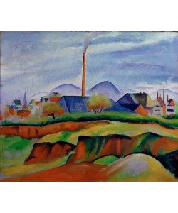 August Macke, Landschaft mit Fabrik