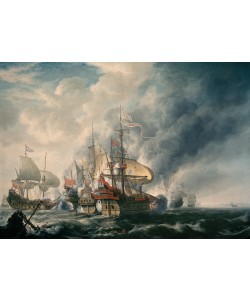Simon de Vlieger, Admiral Joris van Spilbergen in der Schlacht vor der Küste Perus, 17. Juli 1615