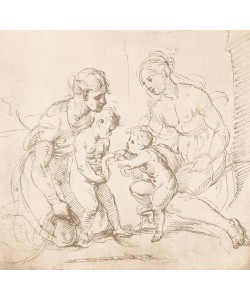 Raffael, Maria mit Kind, der Heiligen Elisabeth und dem Johannesknaben