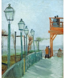 Vincent van Gogh, Terrasse und Aussichtsdeck auf der Moulin de Blutefin, Mont