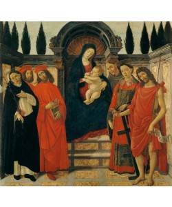 Sandro Botticelli, Maria mit Kind und Heiligen