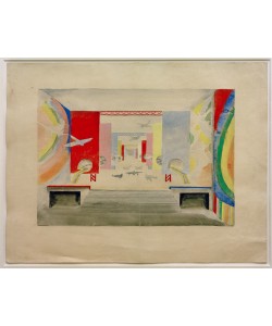 Robert Delaunay, Entwurf für die Innengestaltung für das Palais de l’Air (Lu