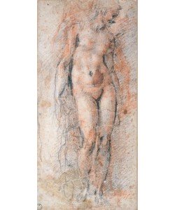 MICHELANGELO BUONARROTI, Aktstudie einer stehenden Frau