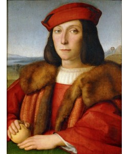 Raffael, Bildnis eines jungen Mannes mit Apfel