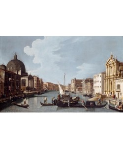 Giovanni Antonio Canaletto, Canal Crande in südwestlicher Richtung mit S.Simeone Piccol