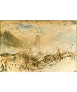 JOSEPH MALLORD WILLIAM TURNER, Eddystone Lighthouse off Plymouth