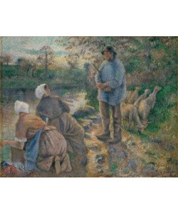 Camille Pissarro, Le Berger et les Laveuse