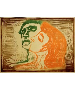 Edvard Munch, Mann und Weib, sich küssend