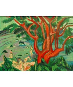 Ernst Ludwig Kirchner, Roter Baum am Strand