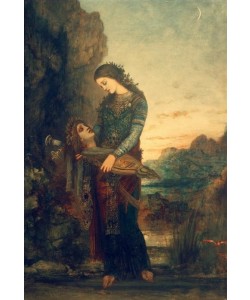 Gustave Moreau, Junge Thrakerin mit dem Haupt des Orpheus