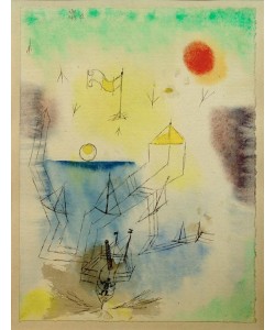 Paul Klee, (Der Neuland Seefahrer tritt die Reise an)