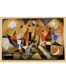 Paul Klee, Segelschiffe, den Sturm abwartend