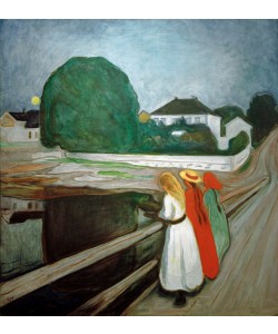Edvard Munch, Mädchen auf dem Pier