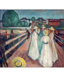 Edvard Munch, Mädchen auf dem Pier