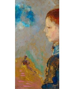 Odilon Redon, Portrait d’Arï Redon au col marin