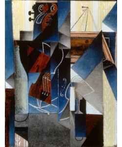 Juan Gris, Violon et gravure accrochée