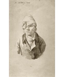 Caspar David Friedrich, Selbstbildnis mit Mütze und Visierklappe