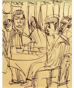 Ernst Ludwig Kirchner, Am Caféhaustisch