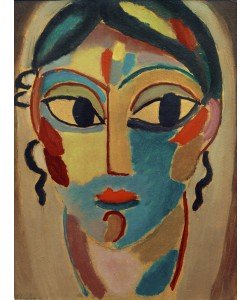 Alexej von Jawlensky, Mystischer Kopf: Mädchenkopf (frontal)