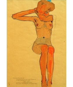 Egon Schiele, Mädchenakt