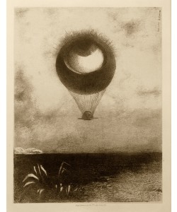 Odilon Redon, L'oeil comme un ballon bizarre de dirige ver l'infini