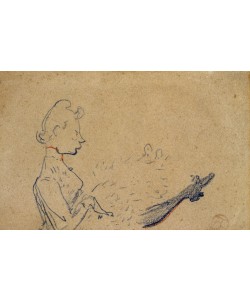 Henri de Toulouse-Lautrec, Danseuse de can-can levant la jambe