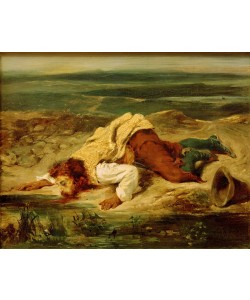 Eugene Delacroix, Brigand blessé se trainant près d’un ruisseau