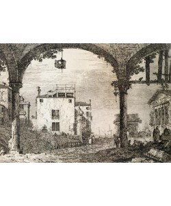 Giovanni Antonio Canaletto, The portico with a lantern