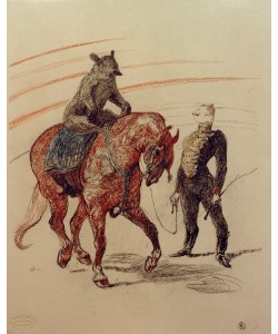 Henri de Toulouse-Lautrec, Travail de l'ours sur le panneau