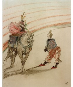 Henri de Toulouse-Lautrec, Ecuyère de panneau (Elle est gentille, la demoiselle)