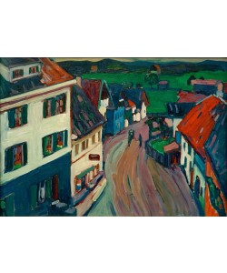 Wassily Kandinsky, Murnau – Blick aus dem Fenster des Griesbräu