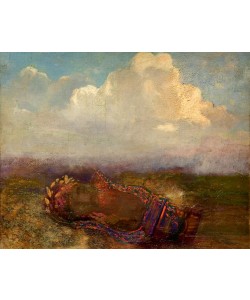 Odilon Redon, Haupt des Orpheus auf der Leier