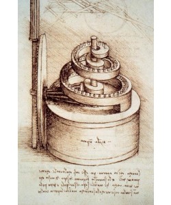 Leonardo da Vinci, Triebfeder einer Uhr