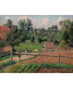Camille Pissarro, Blick aus dem Fenster des Künstlers in Éragny