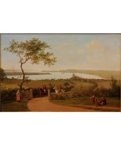 Jens Juel, Blick über den Kleinen Belt von einer Anhöhe bei Middelfart 