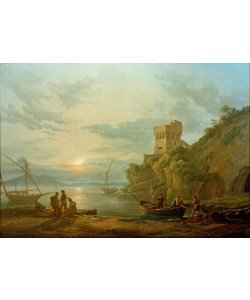 Johan Christian Clausen-Dahl, Küste nahe Castellamare im Morgennebel