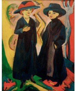 Ernst Ludwig Kirchner, Zwei Mädchen (Midinetten)